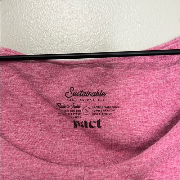 Pact Pink Sustainable Dress Womens Small 95% Cotton - Picture 2 of 7